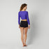 Sunn L/S Crop Rashvest Women - Purple